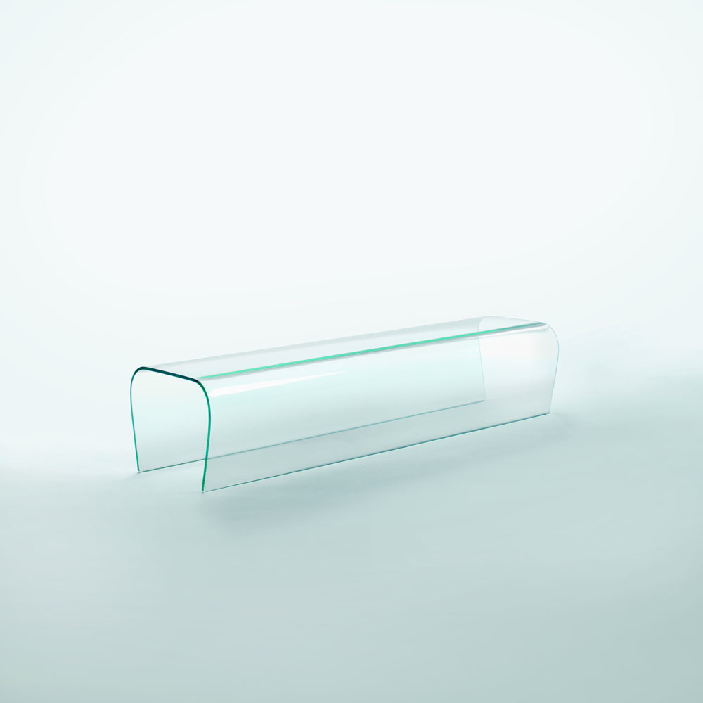 Bent Glass Bench