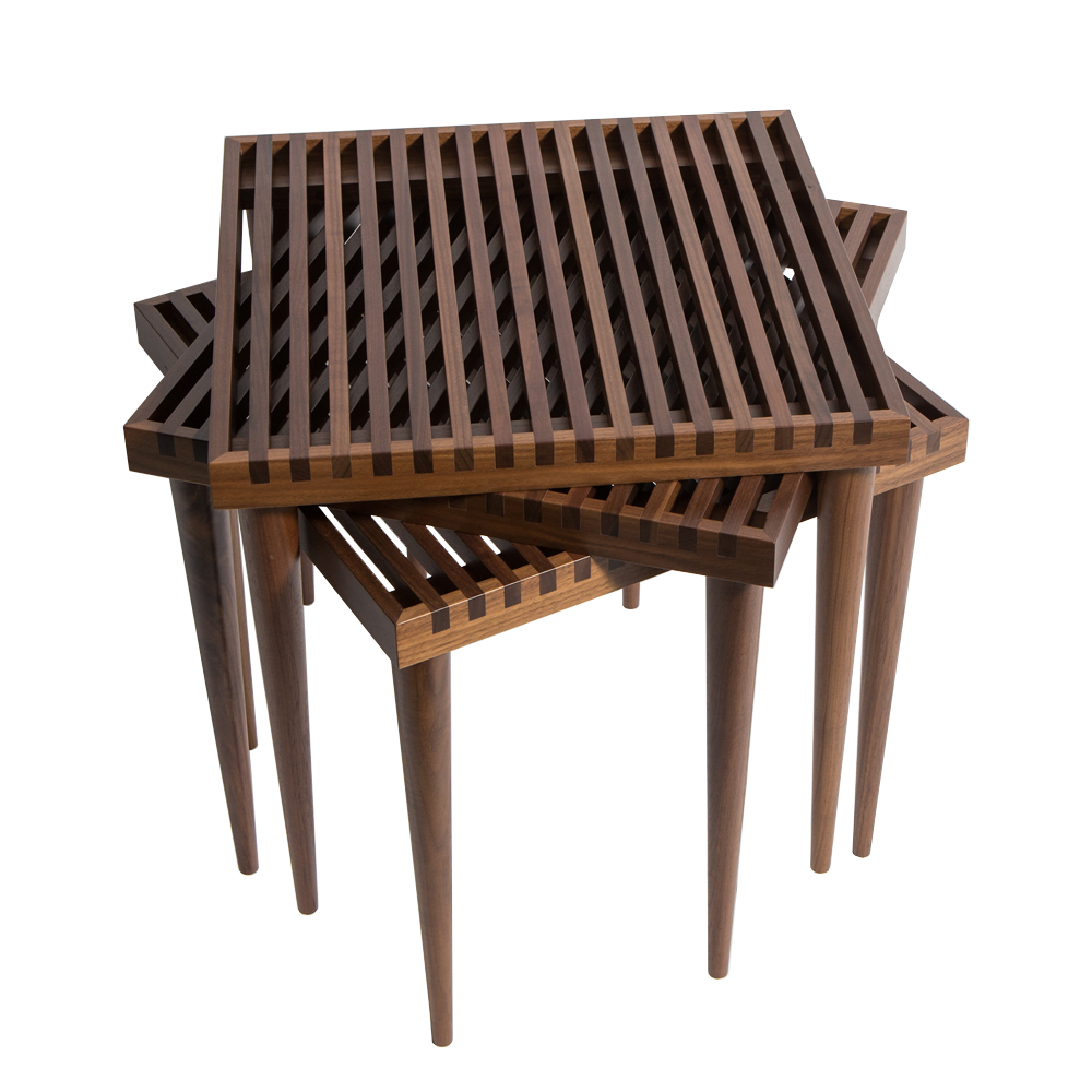 Slatted Stacking Tables